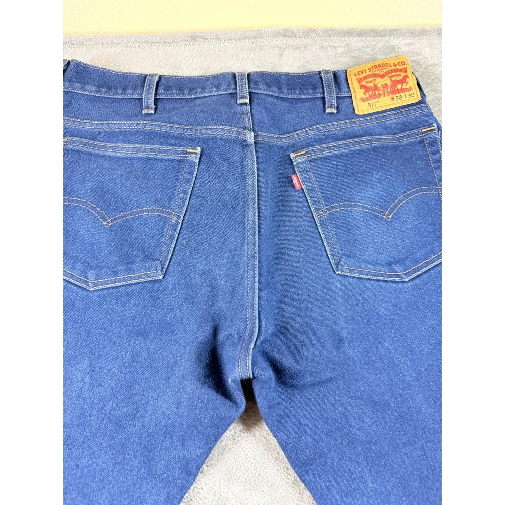 Levi's 517 Bootcut Jeans Mens 38x30 Dark Wash Classic Western Fit